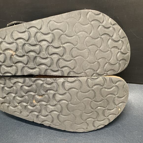 Birkenstock Gizeh Women's Sz US 7 EU 38 Black Thong Leather Sandals shoes - Picture 7 of 10